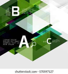 Abstrakter Vektordreieck-Hintergrund