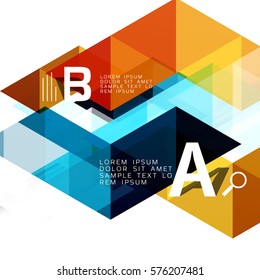 Fondo abstracto de la composición del triángulo vector