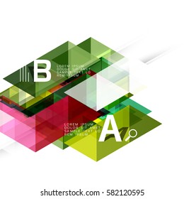 Vector triangle compostiion abstract background