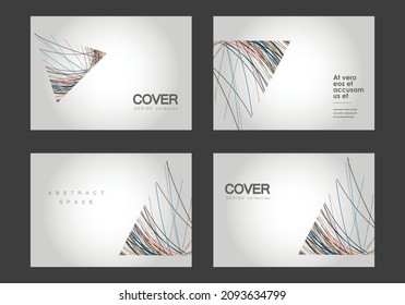 Vector triangle cover background. Abstract geometrical poster. Modern design template with geometric shapes