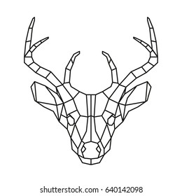  vector triangle deer