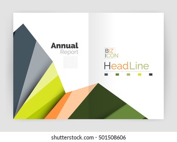 Vector triangle design abstract background, business annual report templates