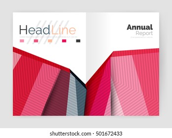 Vector triangle design abstract background, business annual report templates