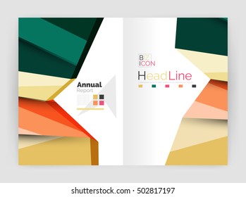 Vector triangle design abstract background, business annual report templates