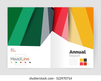 Vector triangle design abstract background, business annual report templates