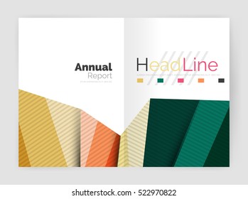 Vector triangle design abstract background, business annual report templates