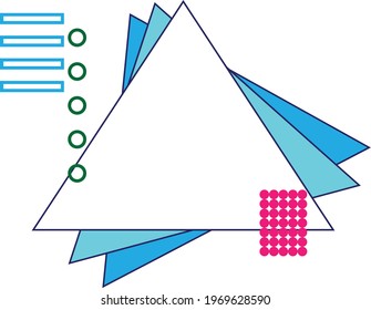 Vector of triangle frame.
Great for icons, symbols and signs