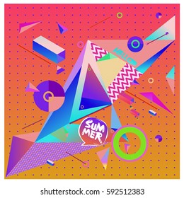 Vector of triangle geometric 3d forms. Modern info banner abstract backgrounds for poster, message presentations or identity layouts. Graphic template and ideas.
