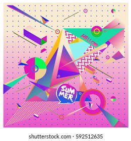 Vector of triangle geometric 3d forms. Modern info banner abstract backgrounds for poster, message presentations or identity layouts. Graphic template and ideas.
