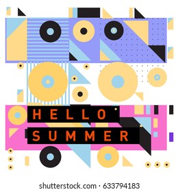 Vector of triangle geometric 3d forms. Modern info banner abstract backgrounds for poster, message presentations or identity layouts. Graphic template and ideas. 