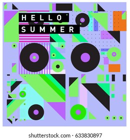Vector of triangle geometric 3d forms. Modern info banner abstract backgrounds for poster, message presentations or identity layouts. Graphic template and ideas. 