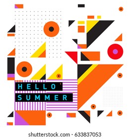 Vector of triangle geometric 3d forms. Modern info banner abstract backgrounds for poster, message presentations or identity layouts. Graphic template and ideas. 