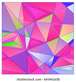 Vector of triangle geometric 3d forms. Modern info banner abstract backgrounds for poster, message presentations or identity layouts. Graphic template and ideas. 