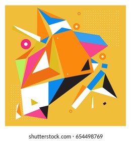 Vector of triangle geometric 3d forms. Modern info banner abstract backgrounds for poster, message presentations or identity layouts. Graphic template and ideas. 