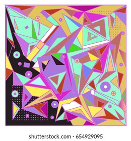 Vector of triangle geometric 3d forms. Modern info banner abstract backgrounds for poster, message presentations or identity layouts. Graphic template and ideas. 