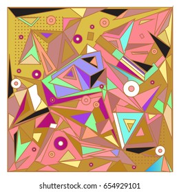 Vector of triangle geometric 3d forms. Modern info banner abstract backgrounds for poster, message presentations or identity layouts. Graphic template and ideas. 
