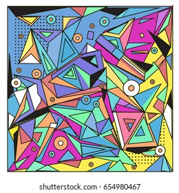 Vector of triangle geometric 3d forms. Modern info banner abstract backgrounds for poster, message presentations or identity layouts. Graphic template and ideas. 