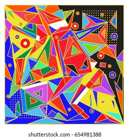 Vector of triangle geometric 3d forms. Modern info banner abstract backgrounds for poster, message presentations or identity layouts. Graphic template and ideas. 