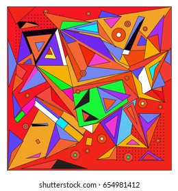 Vector of triangle geometric 3d forms. Modern info banner abstract backgrounds for poster, message presentations or identity layouts. Graphic template and ideas. 