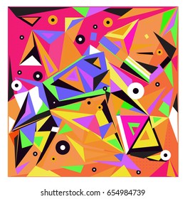 Vector of triangle geometric 3d forms. Modern info banner abstract backgrounds for poster, message presentations or identity layouts. Graphic template and ideas. 