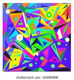 Vector of triangle geometric 3d forms. Modern info banner abstract backgrounds for poster, message presentations or identity layouts. Graphic template and ideas. 