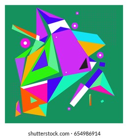 Vector of triangle geometric 3d forms. Modern info banner abstract backgrounds for poster, message presentations or identity layouts. Graphic template and ideas. 