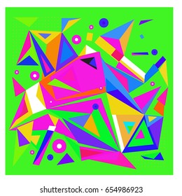 Vector of triangle geometric 3d forms. Modern info banner abstract backgrounds for poster, message presentations or identity layouts. Graphic template and ideas. 