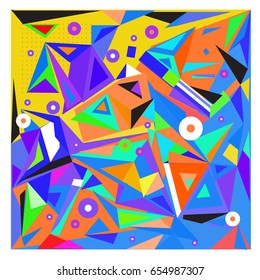 Vector of triangle geometric 3d forms. Modern info banner abstract backgrounds for poster, message presentations or identity layouts. Graphic template and ideas. 