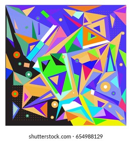 Vector of triangle geometric 3d forms. Modern info banner abstract backgrounds for poster, message presentations or identity layouts. Graphic template and ideas. 