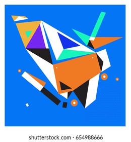 Vector of triangle geometric 3d forms. Modern info banner abstract backgrounds for poster, message presentations or identity layouts. Graphic template and ideas. 