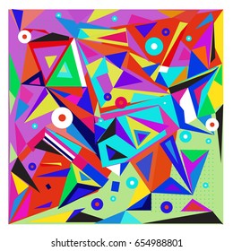 Vector of triangle geometric 3d forms. Modern info banner abstract backgrounds for poster, message presentations or identity layouts. Graphic template and ideas. 