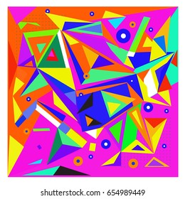 Vector of triangle geometric 3d forms. Modern info banner abstract backgrounds for poster, message presentations or identity layouts. Graphic template and ideas. 