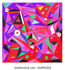 Vector of triangle geometric 3d forms. Modern info banner abstract backgrounds for poster, message presentations or identity layouts. Graphic template and ideas. 