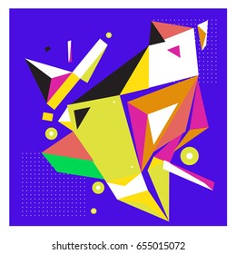 Vector of triangle geometric 3d forms. Modern info banner abstract backgrounds for poster, message presentations or identity layouts. Graphic template and ideas. 