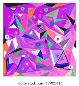 Vector of triangle geometric 3d forms. Modern info banner abstract backgrounds for poster, message presentations or identity layouts. Graphic template and ideas. 