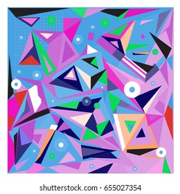 Vector of triangle geometric 3d forms. Modern info banner abstract backgrounds for poster, message presentations or identity layouts. Graphic template and ideas. 