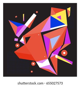 Vector of triangle geometric 3d forms. Modern info banner abstract backgrounds for poster, message presentations or identity layouts. Graphic template and ideas. 