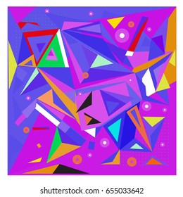 Vector of triangle geometric 3d forms. Modern info banner abstract backgrounds for poster, message presentations or identity layouts. Graphic template and ideas. 