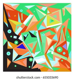 Vector of triangle geometric 3d forms. Modern info banner abstract backgrounds for poster, message presentations or identity layouts. Graphic template and ideas. 