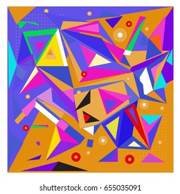 Vector of triangle geometric 3d forms. Modern info banner abstract backgrounds for poster, message presentations or identity layouts. Graphic template and ideas. 