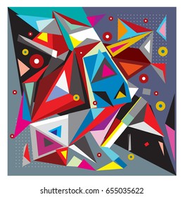 Vector of triangle geometric 3d forms. Modern info banner abstract backgrounds for poster, message presentations or identity layouts. Graphic template and ideas. 