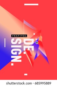 
Vector of Triangle Geometric 3d forms. Abstract Modern Backgrounds for Design Festival Poster. Message Presentations or Identity Layouts. Graphic Template and ideas. 