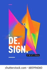 
Vector of Triangle Geometric 3d forms. Abstract Modern Backgrounds for Design Festival Poster. Message Presentations or Identity Layouts. Graphic Template and ideas. 