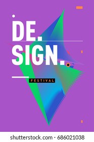 Vector of Triangle Geometric 3d forms. Abstract Modern Backgrounds for Design Festival Poster. Message Presentations or Identity Layouts. Graphic Template and ideas. 