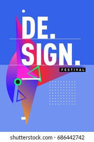 Vector of Triangle Geometric 3d forms. Abstract Modern Backgrounds for Design Festival Poster. Message Presentations or Identity Layouts. Graphic Template and ideas. 