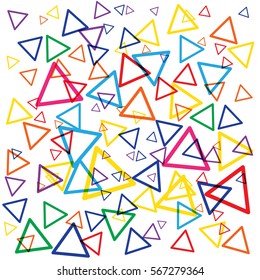 Vector triangle, geometric abstract background