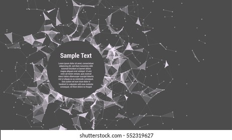 Vector triangle geometric vector background for your design