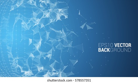 Vector triangle geometric vector background for your design