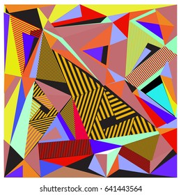 Vector of triangle geometric forms. Modern info banner abstract backgrounds for poster, message presentations or identity layouts. Graphic template and ideas. 