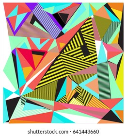 Vector of triangle geometric forms. Modern info banner abstract backgrounds for poster, message presentations or identity layouts. Graphic template and ideas. 
